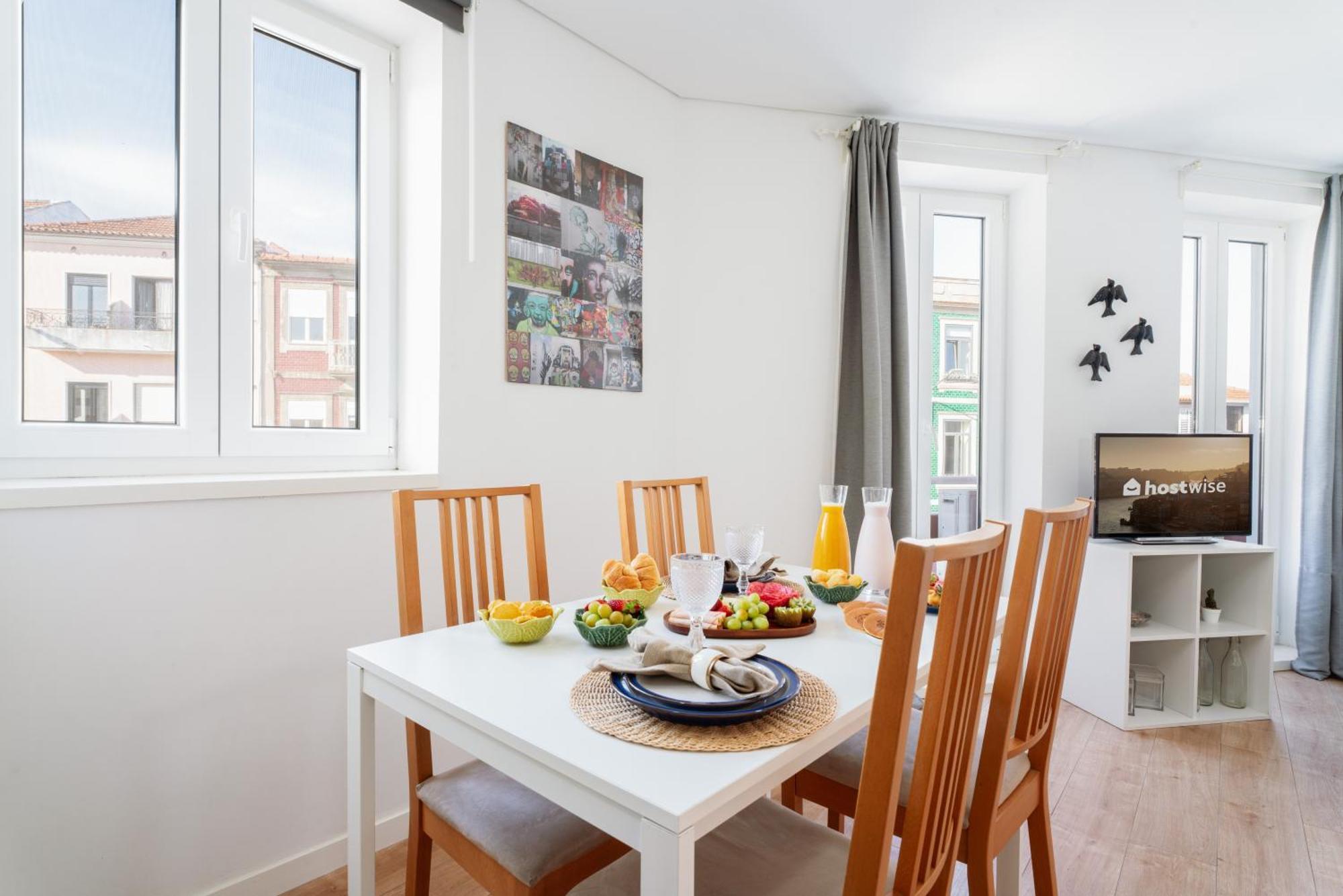 Host Wise - Flat W Free Private Parking - Bright & Cozy Apartment Porto Exterior foto